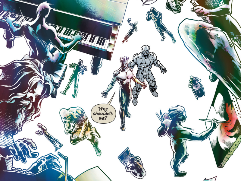 Illustration for article titled The end of Charles Soule’s Swamp Thing explores the nature of art